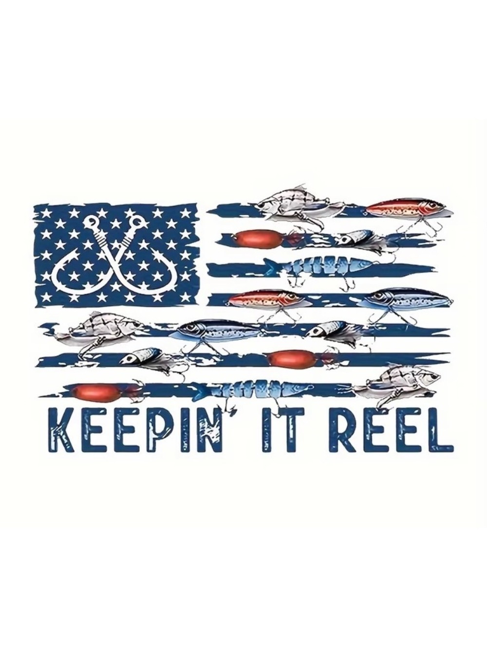 Keepin' It Reel Fishing Decal Sticker 4.5in